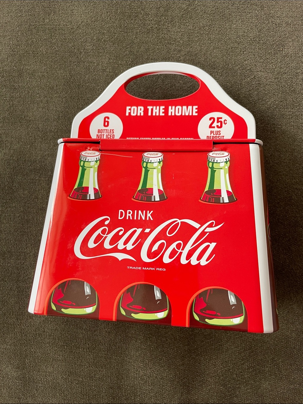 Coca-Cola Red and White Retro Tin Lunchbox